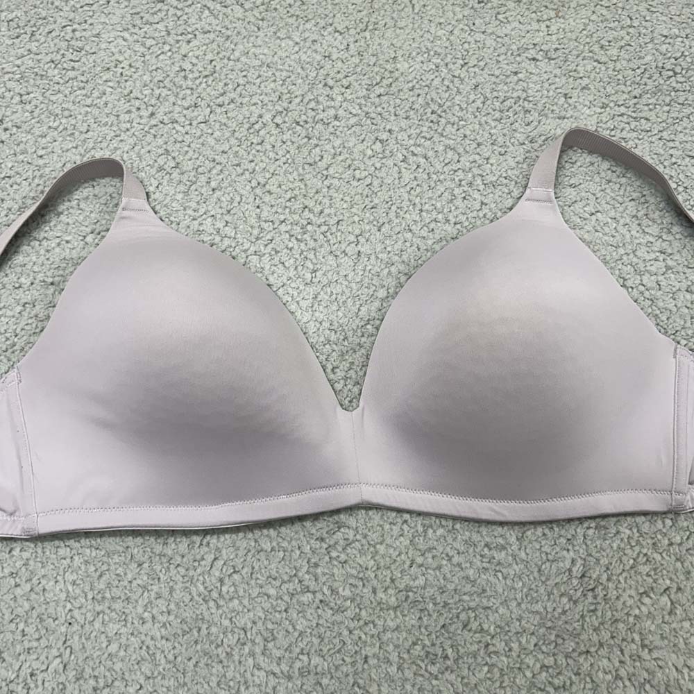 Luvlette Bra 38DD Wireless 85E Wire Free Bra Pink Blush
